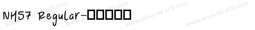 NH57 Regular字体转换